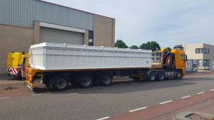 zwembad 10x4.5 transport